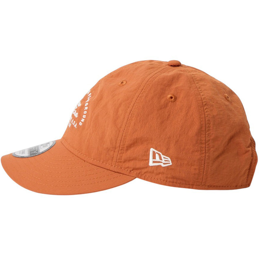 ニューエラ キャップ 帽子 NEW ERA CAP 9THIRTY Recycle Rip Stop リサイクル リップストップ アーチロゴ ラストオレンジ 14774413｜アウトドア 左サイド