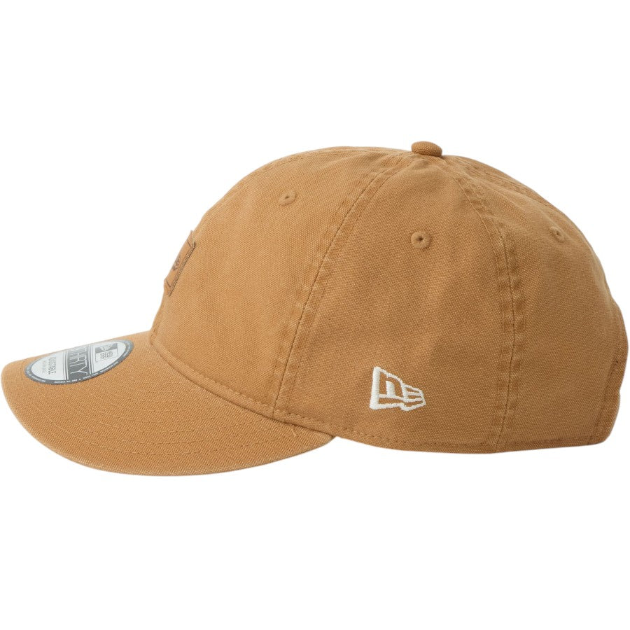 ニューエラ キャップ 帽子 NEW ERA CAP 9THIRTY フラッグロゴ ウーブンパッチ Washed Duck ダック ライトブロンズ 14745099 左サイド