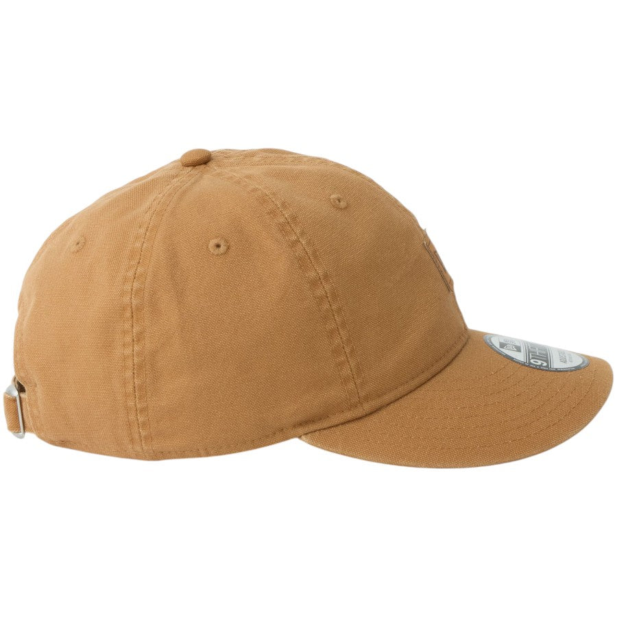 ニューエラ キャップ 帽子 NEW ERA CAP 9THIRTY フラッグロゴ ウーブンパッチ Washed Duck ダック ライトブロンズ 14745099 右サイド