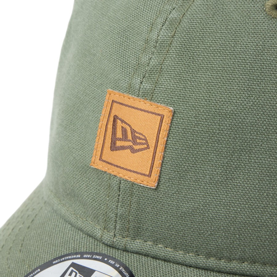ニューエラ キャップ 帽子 NEW ERA CAP 9THIRTY フラッグロゴ ウーブンパッチ Washed Duck ダック オリーブ 14745098 フロントパッチ
