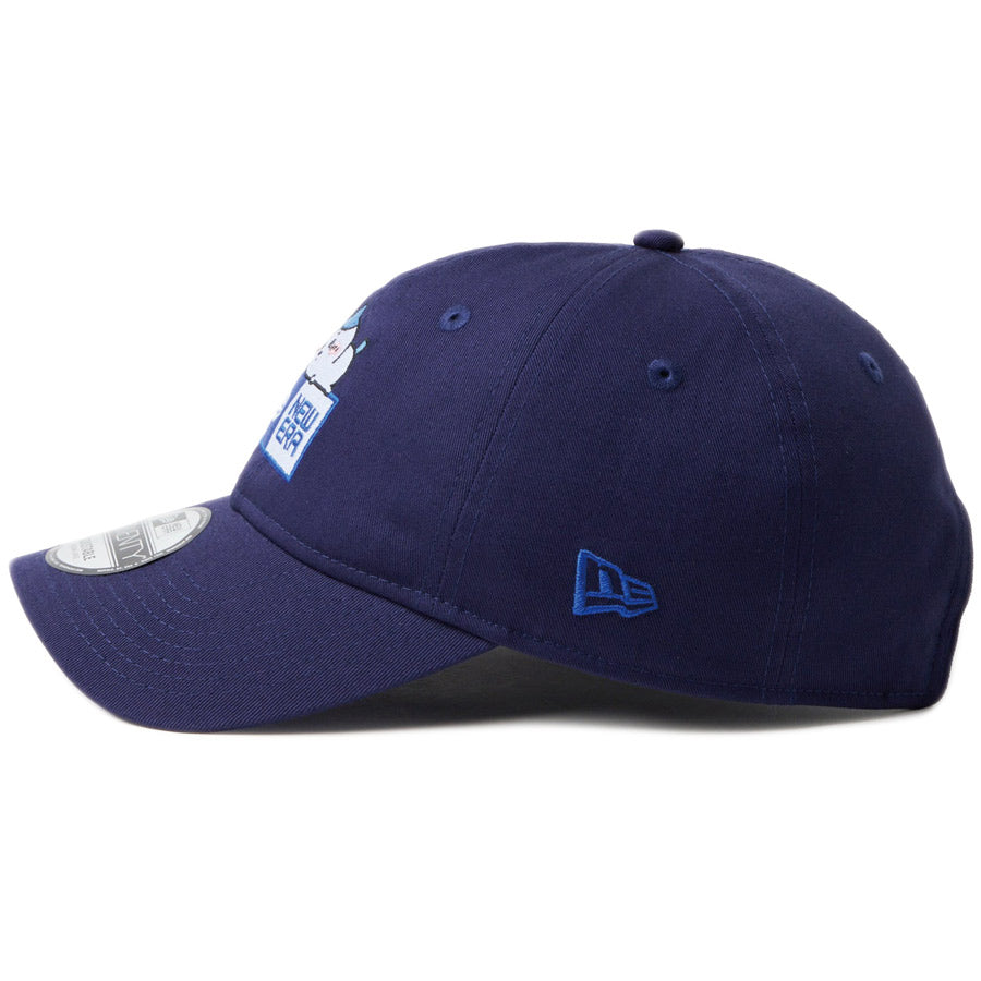 ニューエラ キャップ NEW ERA 9TWENTY ちいかわ / ボックスロゴ ハチワレ ライトネイビー 14864517 左サイド