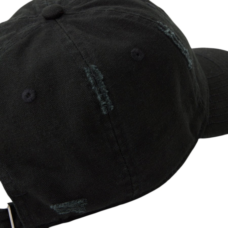 ニューエラ キャップ 帽子 NEW ERA CAP 9TWENTY MLB Visor Logo バイザーロゴ ダメージ ロサンゼルス ドジャース ブラック 14745079 右斜め後ろ