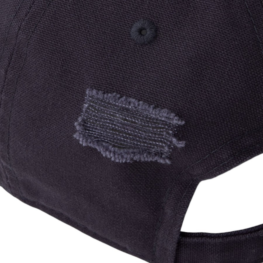 ニューエラ キャップ 帽子 NEW ERA CAP 9TWENTY MLB Visor Logo バイザーロゴ ダメージ ニューヨーク ヤンキース ネイビー 14745044 リア