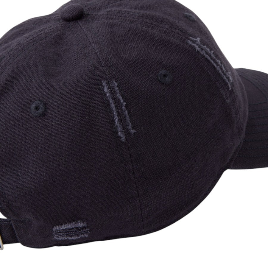 ニューエラ キャップ 帽子 NEW ERA CAP 9TWENTY MLB Visor Logo バイザーロゴ ダメージ ニューヨーク ヤンキース ネイビー 14745044 右斜め後ろ