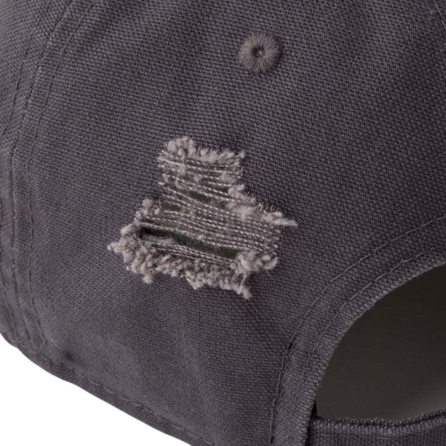 ニューエラ キャップ 帽子 NEW ERA CAP 9TWENTY MLB Visor Logo バイザーロゴ ダメージ ニューヨーク ヤンキース グラファイト 14745045 リア
