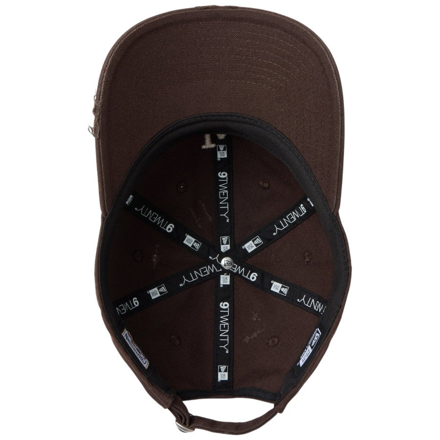 ニューエラ キャップ 帽子 NEW ERA CAP 9TWENTY ロサンゼルス ドジャース クーパーズタウン Damaged Duck Canvas ダメージ ダックキャンバス グラファイト ブラウンスエード  14745077 アンダーバイザー