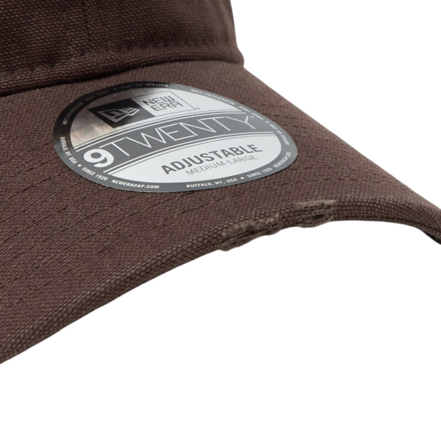 ニューエラ キャップ 帽子 NEW ERA CAP 9TWENTY ロサンゼルス ドジャース クーパーズタウン Damaged Duck Canvas ダメージ ダックキャンバス グラファイト ブラウンスエード  14745077 バイザー
