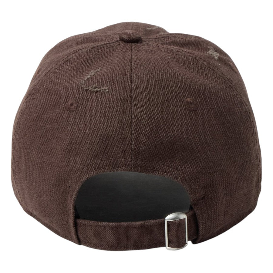 ニューエラ キャップ 帽子 NEW ERA CAP 9TWENTY ロサンゼルス ドジャース クーパーズタウン Damaged Duck Canvas ダメージ ダックキャンバス グラファイト ブラウンスエード  14745077 背面