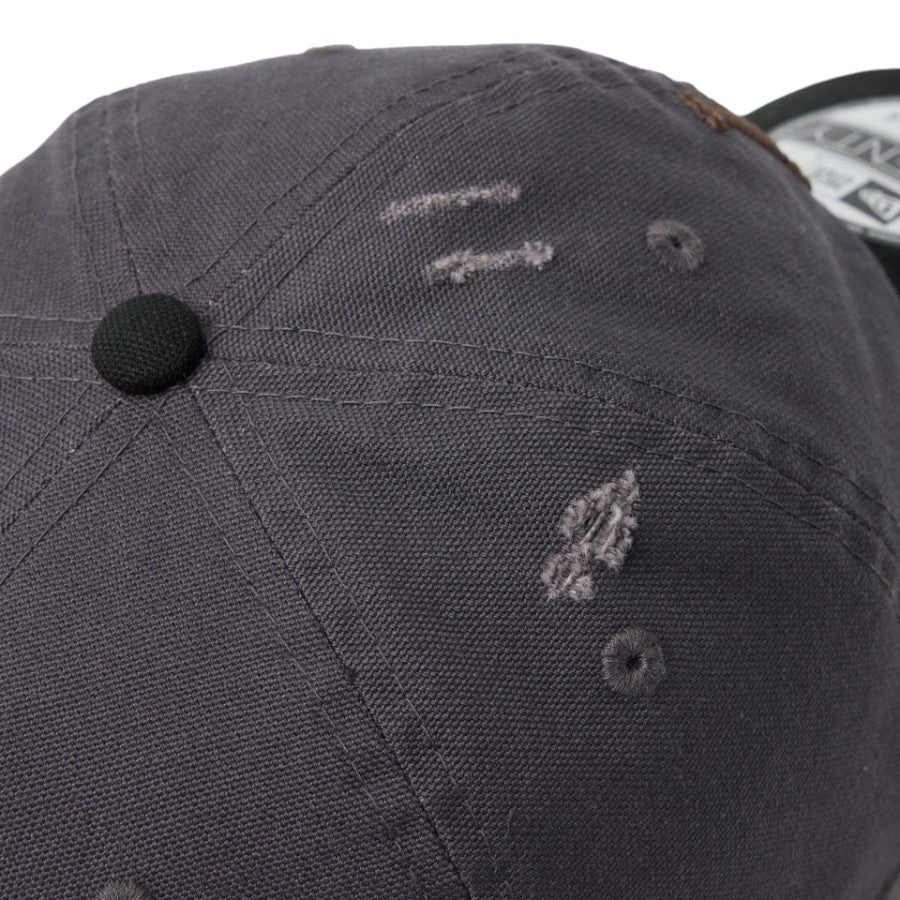ニューエラ キャップ 帽子 NEW ERA CAP 9TWENTY ロサンゼルス ドジャース クーパーズタウン Damaged Duck Canvas ダメージ ダックキャンバス グラファイト ブラック 14745076 ダメージ加工