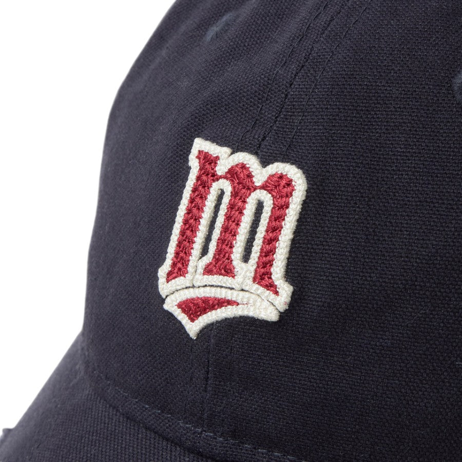 ニューエラ キャップ 帽子 NEW ERA CAP 9TWENTY ミネソタ ツインズ クーパーズタウン Damaged Duck Canvas ダメージ ダックキャンバス ネイビー 14745073 フロントロゴ