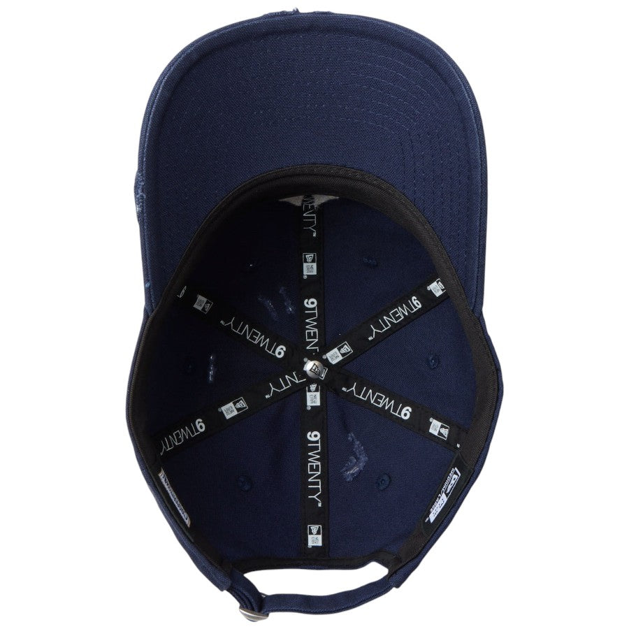 ニューエラ キャップ 帽子 NEW ERA CAP 9TWENTY ニューヨーク ヤンキース クーパーズタウン Damaged Duck Canvas ダメージ ダックキャンバス オーシャンサイドブルー 14745043 アンダーバイザー