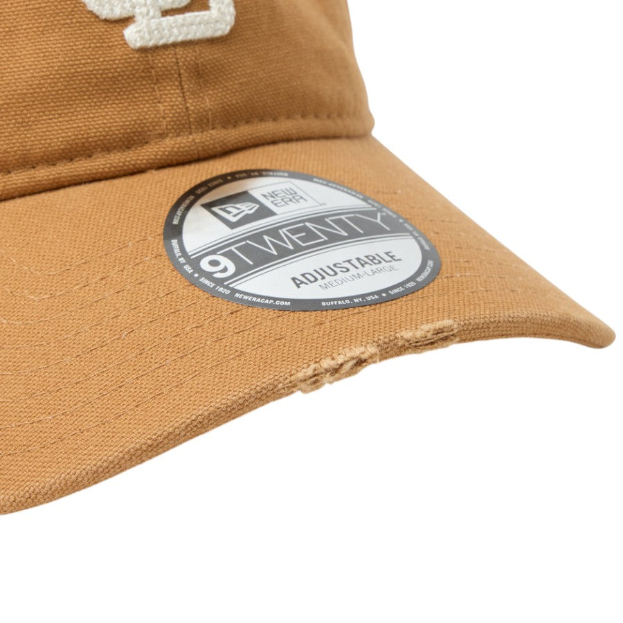 ニューエラ キャップ 帽子 NEW ERA CAP 9TWENTY サンディエゴ パドレス クーパーズタウン Damaged Duck Canvas ダメージ ダックキャンバス ライトブロンズ 14745026 バイザー