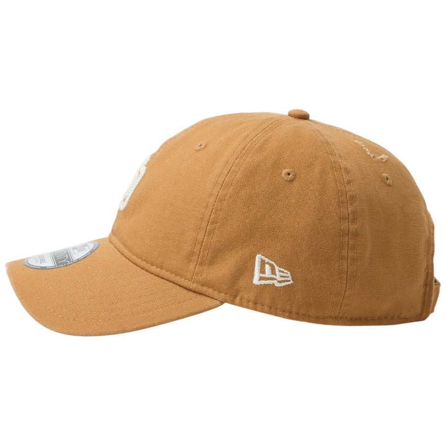 ニューエラ キャップ 帽子 NEW ERA CAP 9TWENTY サンディエゴ パドレス クーパーズタウン Damaged Duck Canvas ダメージ ダックキャンバス ライトブロンズ 14745026 左サイド
