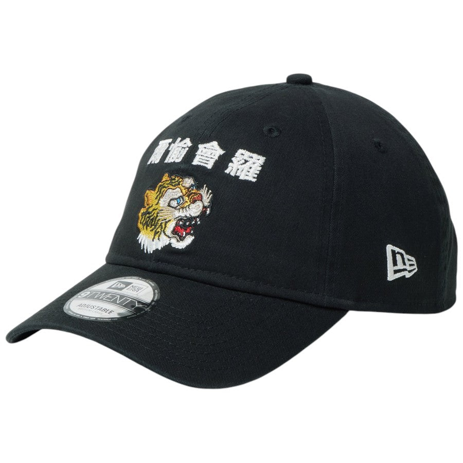 ニューエラ キャップ NEW ERA CAP 9TWENTY kansai yamamoto 山本寛斎 デザイナー 虎 爾愉會羅 ブラック 14858858 右斜め前