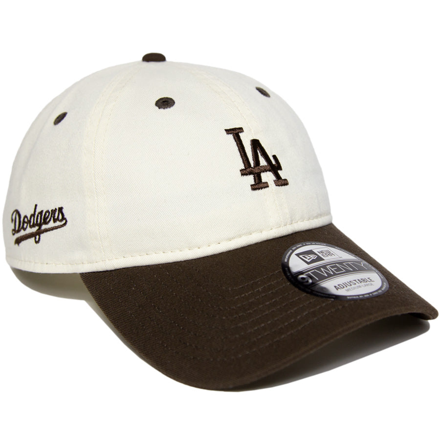 ニューエラ キャップ 帽子 NEW ERA CAP CUSTOM カスタム KINGS 別注 9TWENTY ロサンゼルス ドジャース クローム ウォルナット 15176920 左斜め前