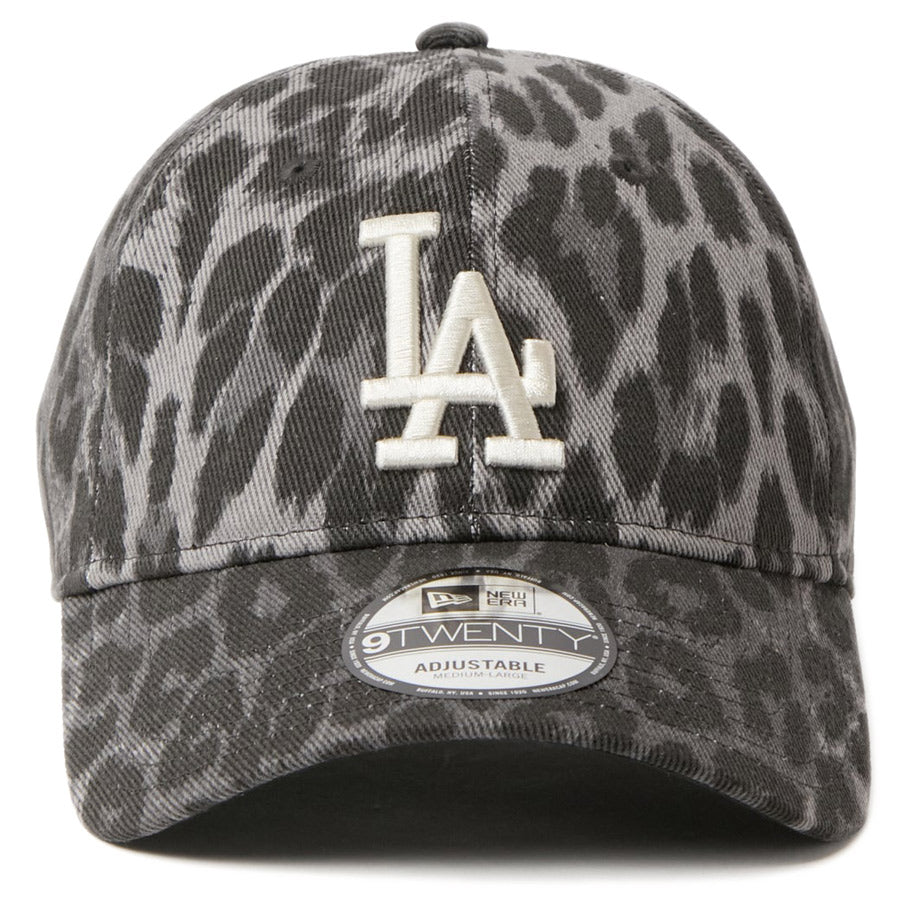 ニューエラ キャップ NEW ERA 9TWENTY レオパード Leopard ロサンゼルス ドジャース ブラック アイボリー 14745088 正面