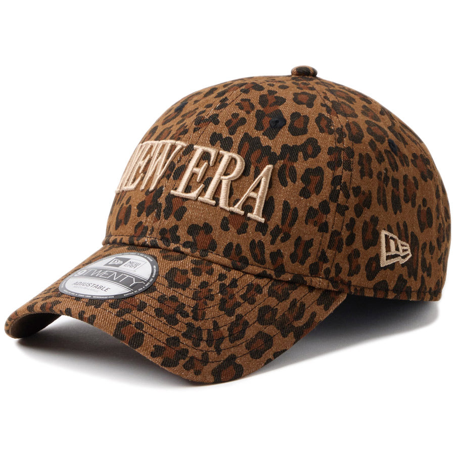 ニューエラ キャップ NEW ERA 9TWENTY レオパード Leopard ブラウン ベージュ 14745069 右斜め