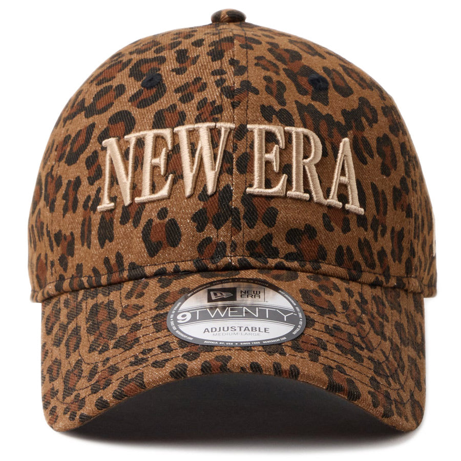 ニューエラ キャップ NEW ERA 9TWENTY レオパード Leopard ブラウン ベージュ 14745069 正面