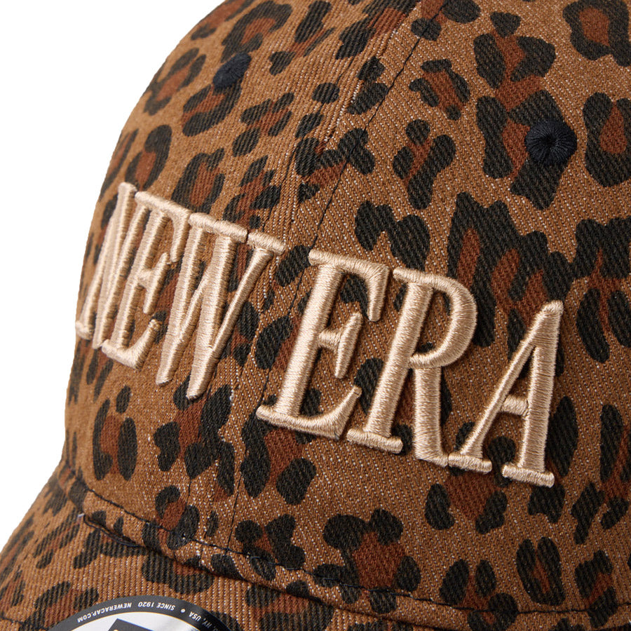 ニューエラ キャップ NEW ERA 9TWENTY レオパード Leopard ブラウン ベージュ 14745069 フロントロゴ