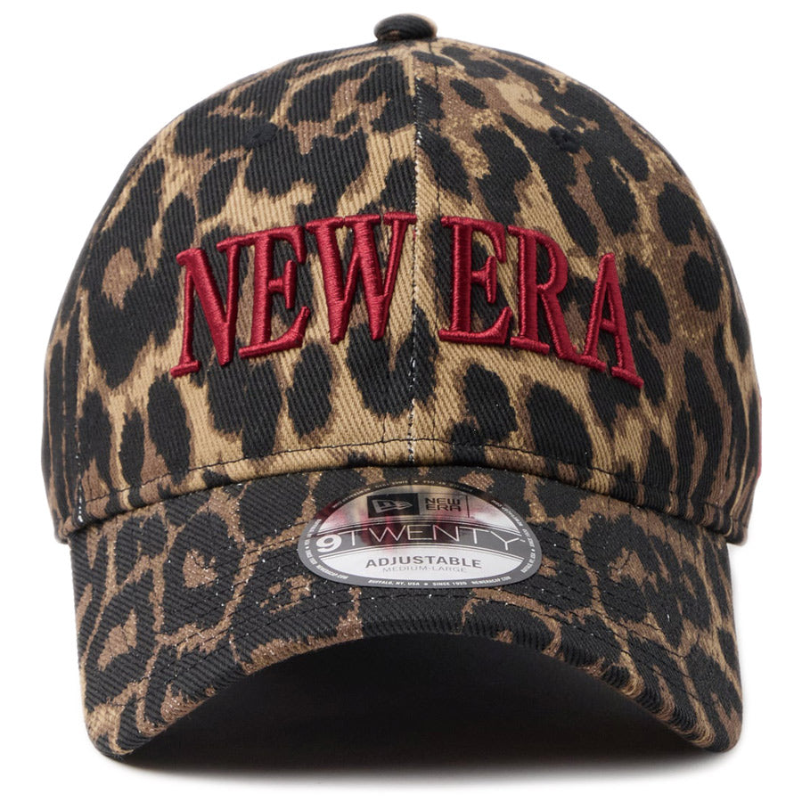 ニューエラ キャップ NEW ERA 9TWENTY レオパード Leopard ブラウン レッド 14745070 正面
