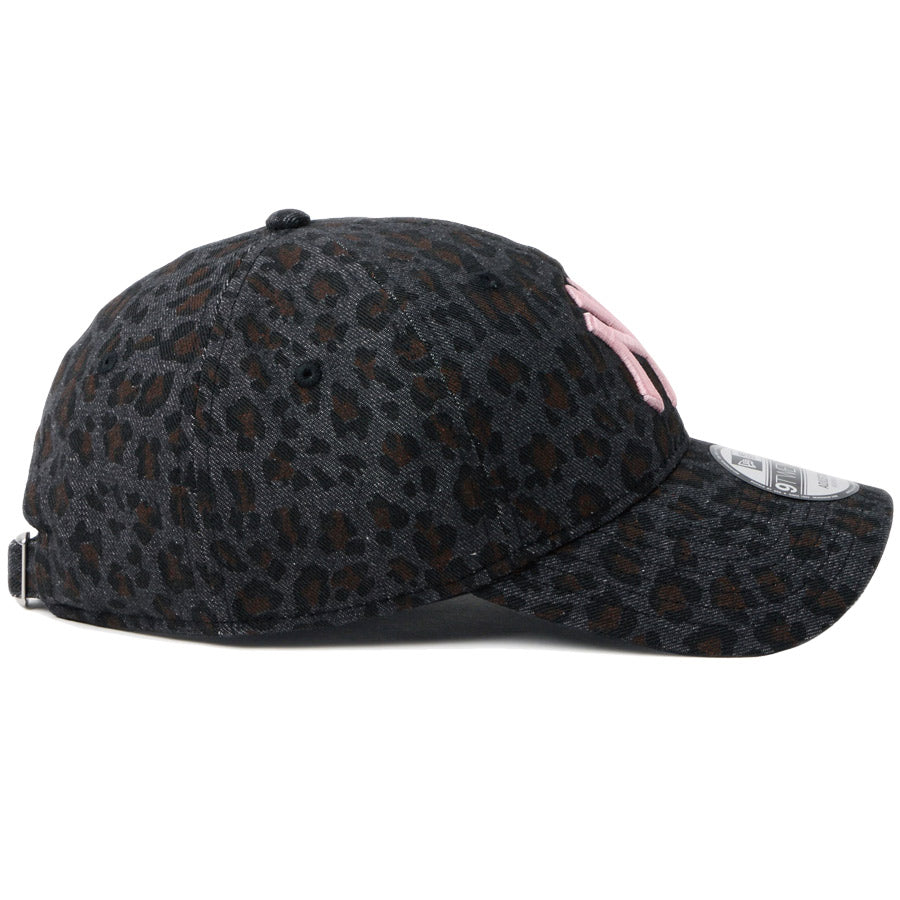 ニューエラ キャップ NEW ERA 9TWENTY レオパード Leopard ニューヨーク ヤンキース ブラック ピンク 14745052 右サイド