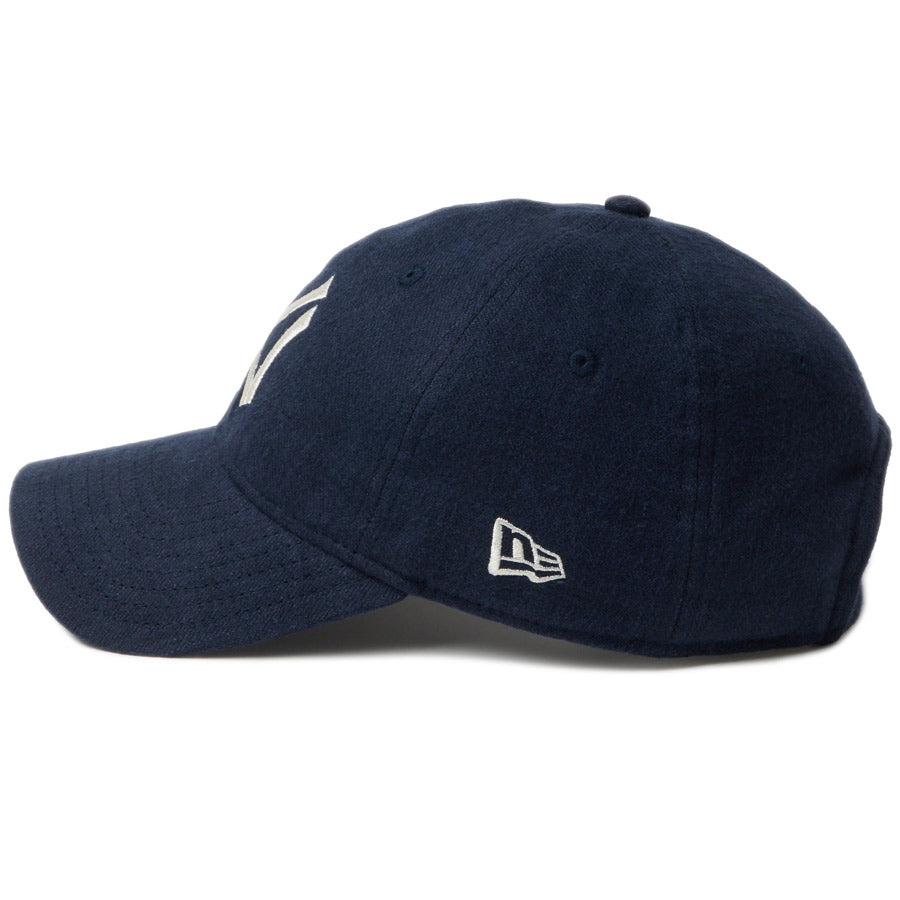 ニューエラ キャップ NEW ERA 9TWENTY フレンチリネン French Linen クーパーズタウン ニューヨーク ヤンキース ネイビー 14745054 左サイド
