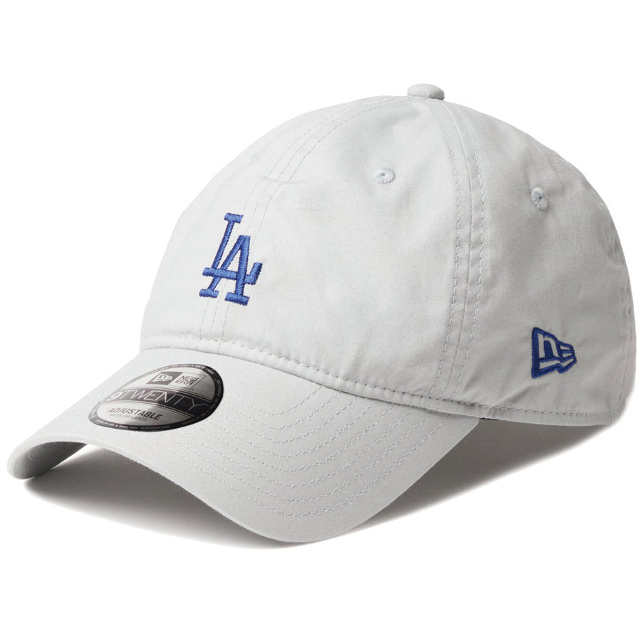 ニューエラ キャップ NEW ERA CAP MLB 9TWENTY Typewriter コットンタイプライター ロサンゼルス ドジャース グレー 14745080 右斜め前