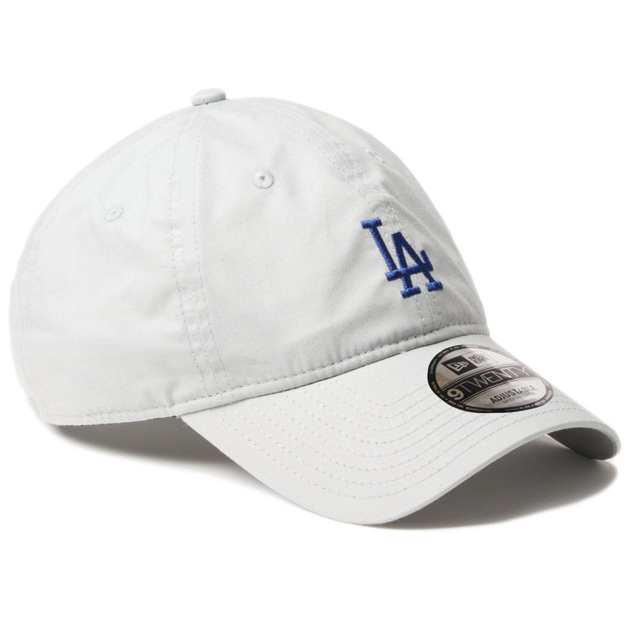 ニューエラ キャップ NEW ERA CAP MLB 9TWENTY Typewriter コットンタイプライター ロサンゼルス ドジャース グレー 14745080 左斜め前