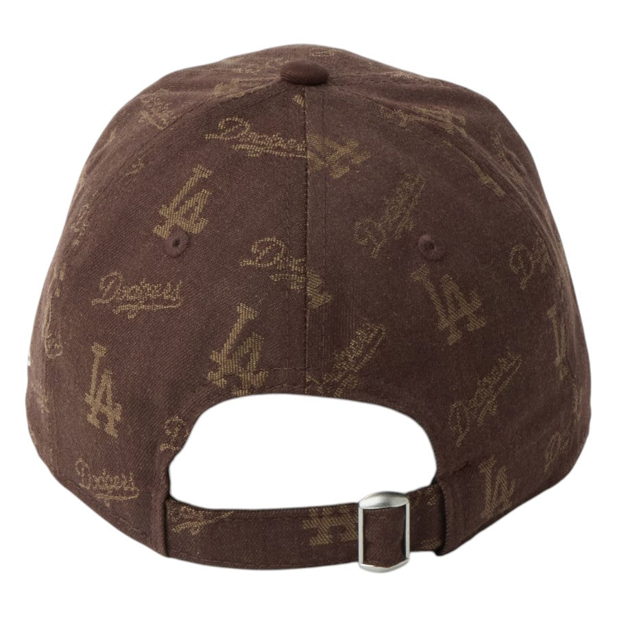 ニューエラ キャップ 帽子 NEW ERA CAP 9TWENTY MLB Jacquard ジャカード ロサンゼルス ドジャース ブラウン 14745089 背面