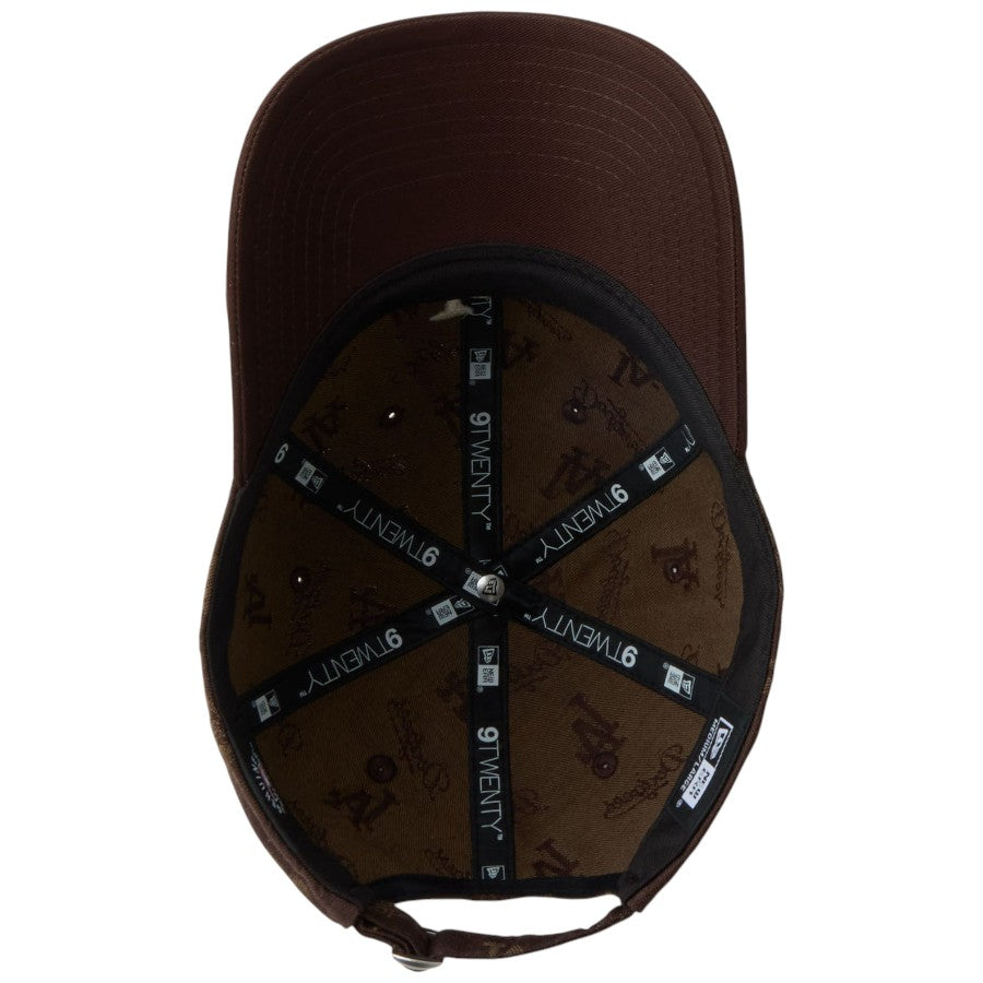 ニューエラ キャップ 帽子 NEW ERA CAP 9TWENTY MLB Jacquard ジャカード ロサンゼルス ドジャース ブラウン 14745089 アンダーバイザー