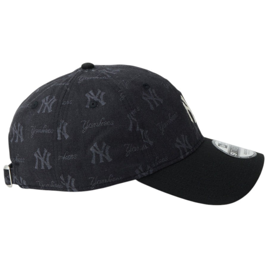 ニューエラ キャップ 帽子 NEW ERA CAP 9TWENTY MLB Jacquard ジャカード ニューヨーク ヤンキース ブラック 14745053 親子 コーデ  右サイド