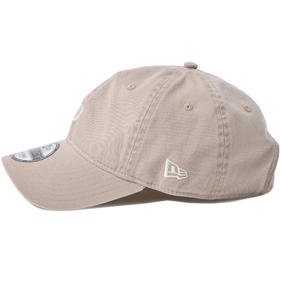 ニューエラ キャップ 帽子 NEW ERA CAP 9TWENTY MLB ベージュ スウェットバンド ロサンゼルス ドジャース Dロゴ アッシュブラウン 14745085 左サイド