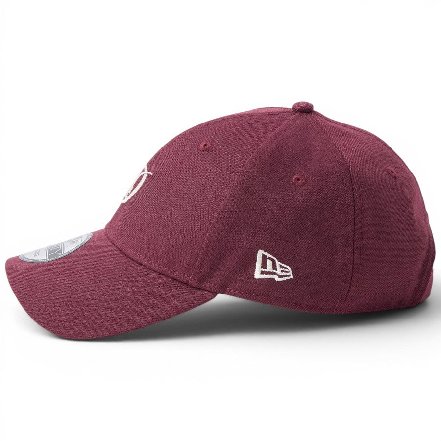 ニューエラ キャップ 帽子 NEW ERA CAP 9FORTY MLB ベージュ スウェットバンド ロサンゼルス ドジャース シティーコネクトロゴ フロステッドバーガンディー 14744854 左サイド