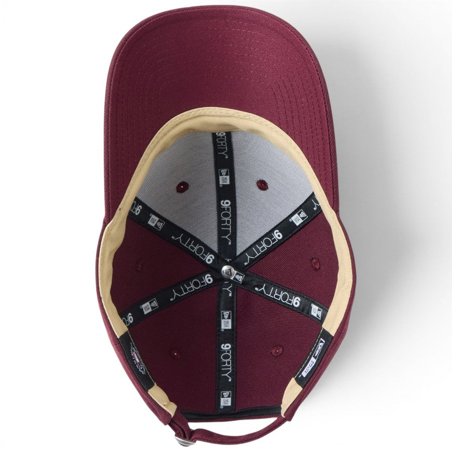 ニューエラ キャップ 帽子 NEW ERA CAP 9FORTY MLB ベージュ スウェットバンド ロサンゼルス ドジャース シティーコネクトロゴ フロステッドバーガンディー 14744854 アンダーバイザー