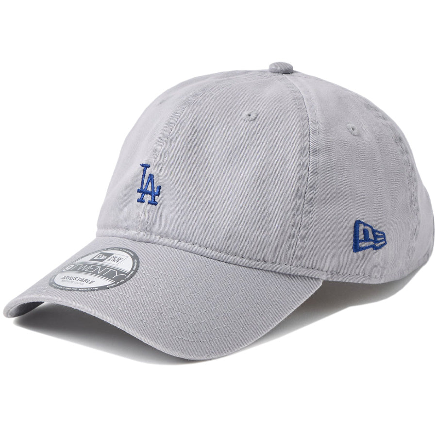 ニューエラ キャップ 帽子 NEW ERA CAP 9TWENTY MLB ベージュ スウェットバンド ロサンゼルス ドジャース グレー 14745094 右斜め前