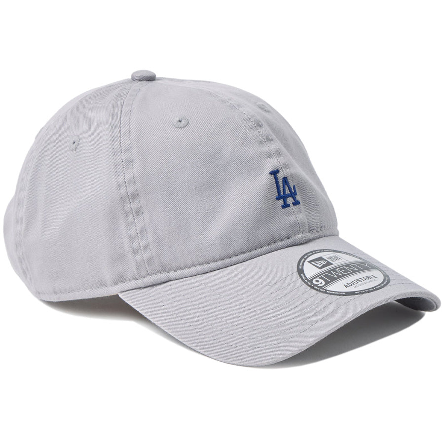 ニューエラ キャップ 帽子 NEW ERA CAP 9TWENTY MLB ベージュ スウェットバンド ロサンゼルス ドジャース グレー 14745094 左斜め前