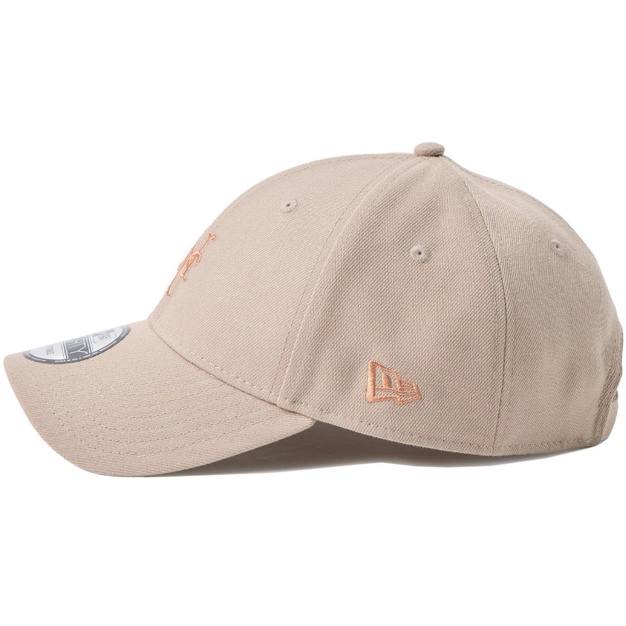 ニューエラ キャップ 帽子 NEW ERA CAP  9FORTY MLB ベージュ スウェットバンド ニューヨーク メッツ アッシュブラウン 14744847 左サイド