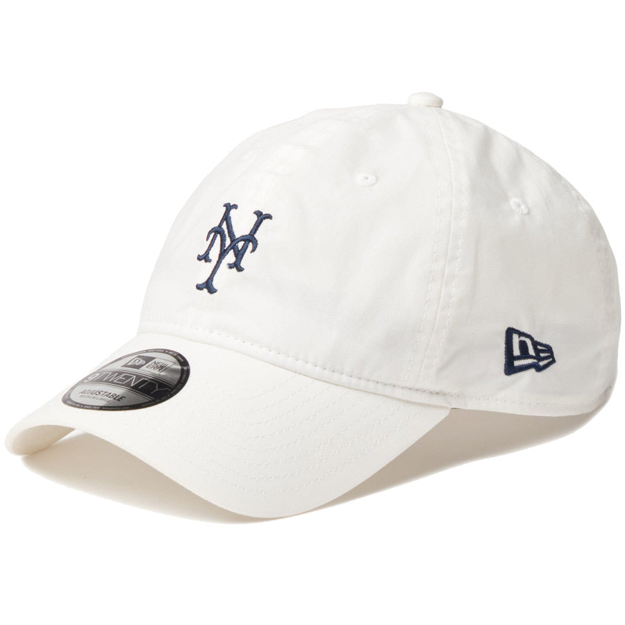 ニューエラ キャップ NEW ERA CAP MLB 9TWENTY Typewriter コットンタイプライター ニューヨーク メッツ オフホワイト 14745059 右斜め前