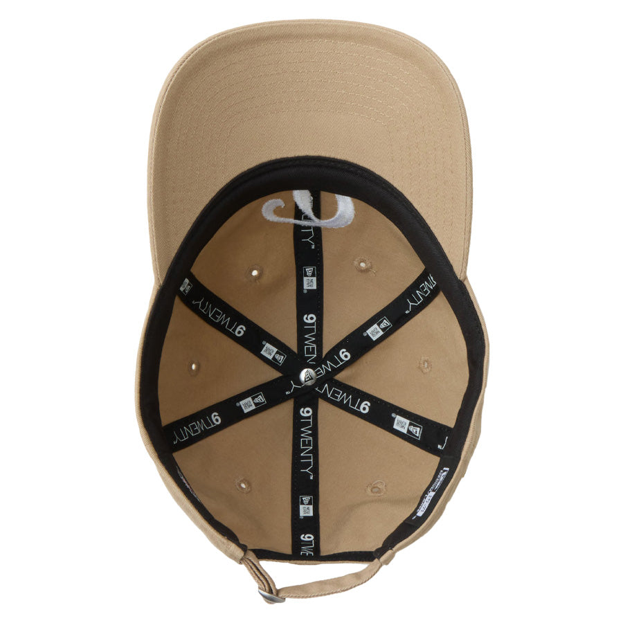 ニューエラ キャップ 帽子 NEW ERA CAP 9TWENTY MLB Side Patch サイドパッチ ロサンゼルス ドジャース プラクティスロゴ キャメル 14745084 アンダーバイザー