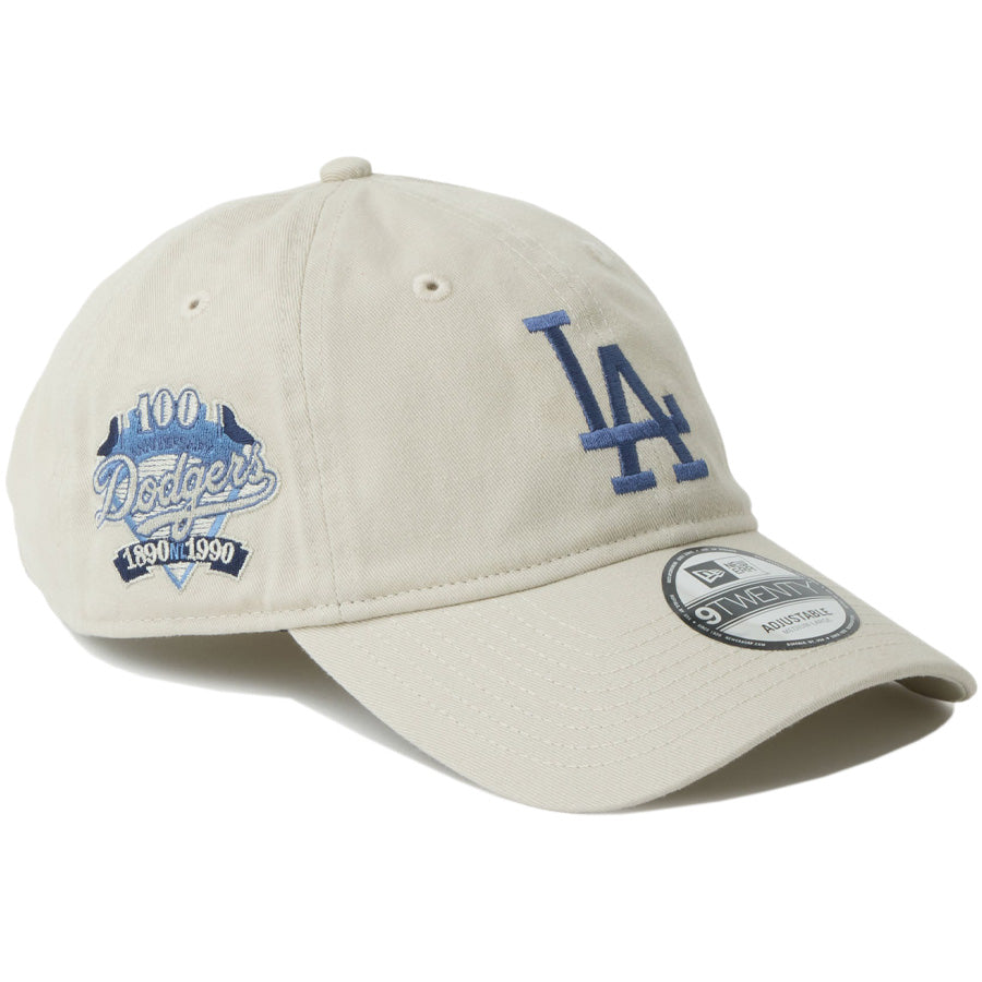 ニューエラ キャップ 帽子 NEW ERA CAP 9TWENTY MLB Side Patch サイドパッチ ロサンゼルス ドジャース ストーン 14745082 左斜め前