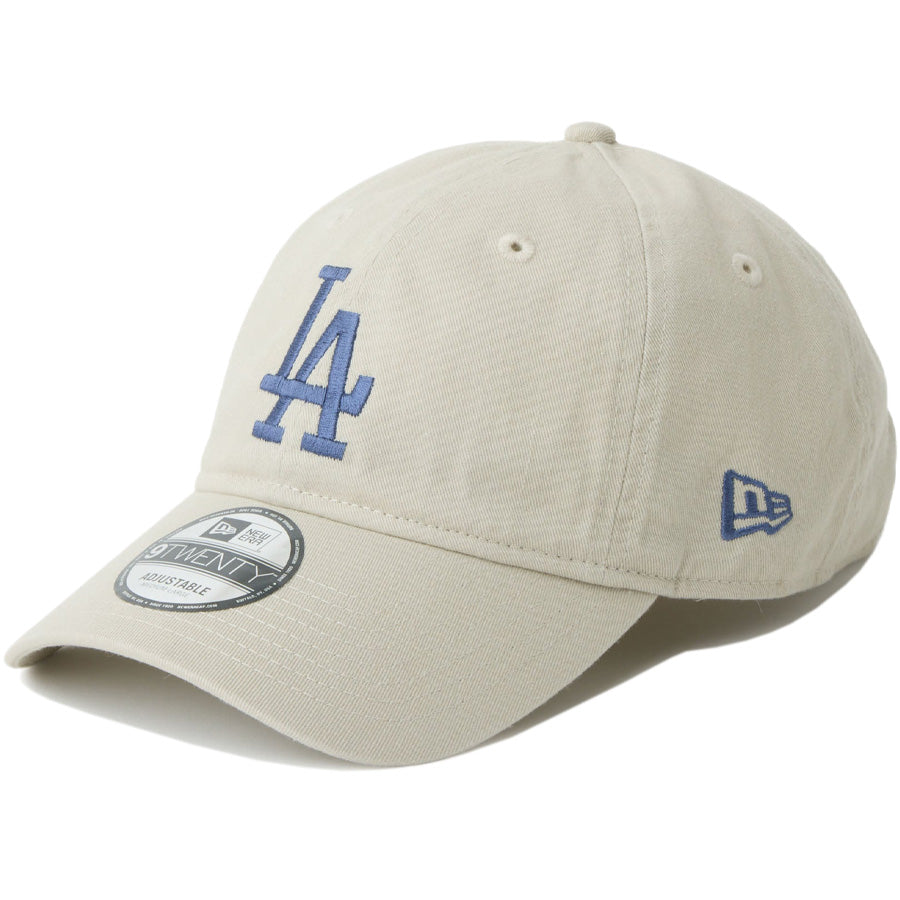 ニューエラ キャップ 帽子 NEW ERA CAP 9TWENTY MLB Side Patch サイドパッチ ロサンゼルス ドジャース ストーン 14745082 右斜め前