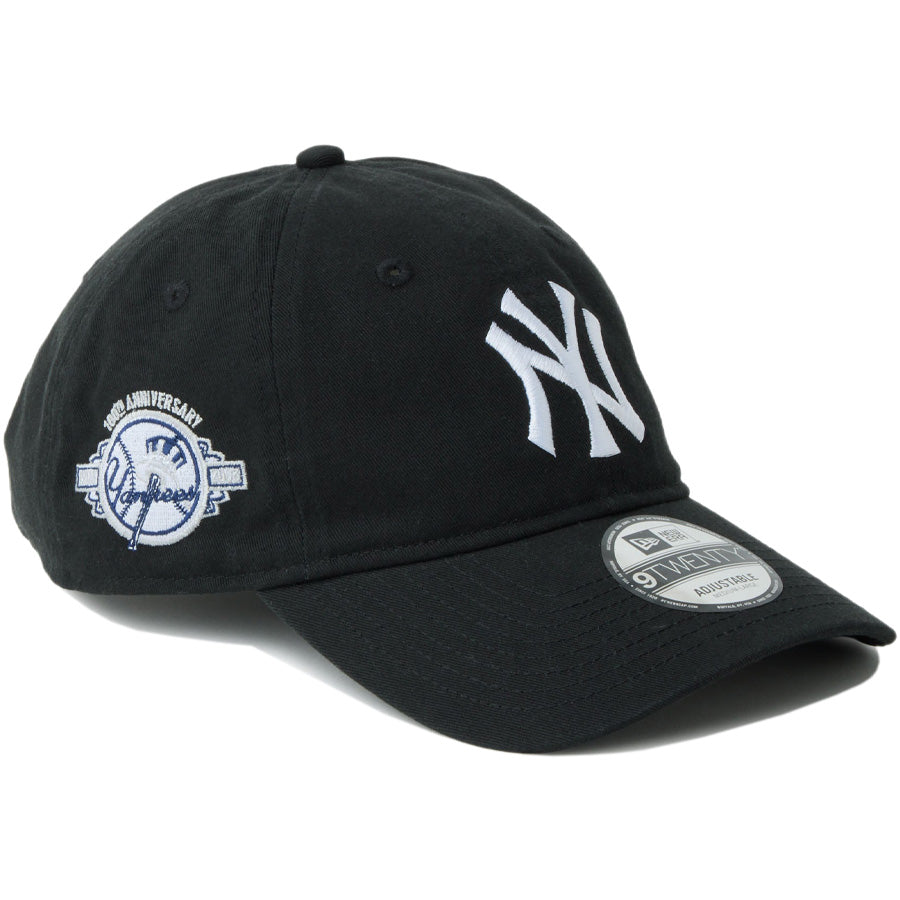 ニューエラ キャップ 帽子 NEW ERA CAP 9TWENTY MLB Side Patch サイドパッチ ニューヨーク ヤンキース ブラック 14745048 左斜め前