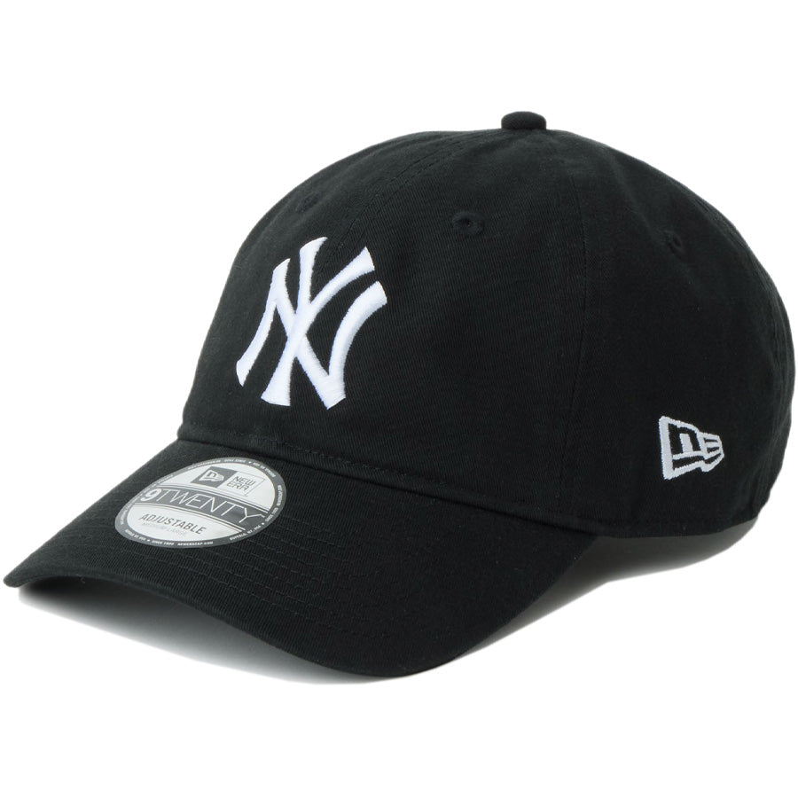ニューエラ キャップ 帽子 NEW ERA CAP 9TWENTY MLB Side Patch サイドパッチ ニューヨーク ヤンキース ブラック 14745048 右斜め前