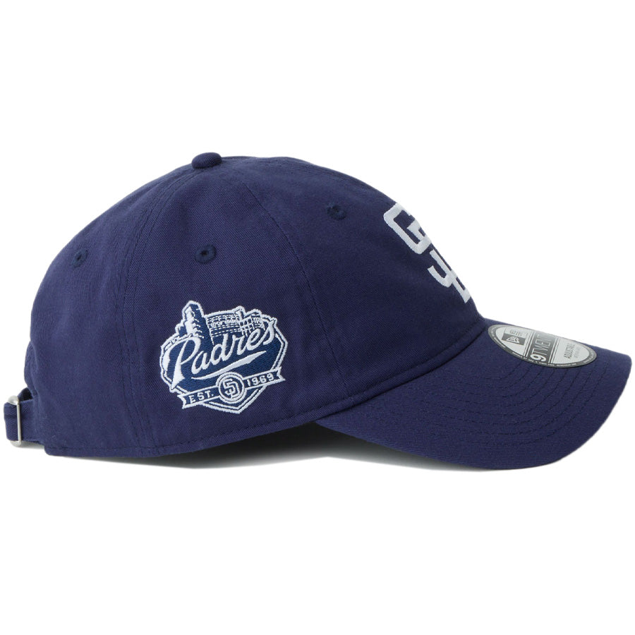 ニューエラ キャップ 帽子 NEW ERA CAP 9TWENTY MLB Side Patch サイドパッチ サンディエゴ パドレス ライトネイビー 14745028 右サイド