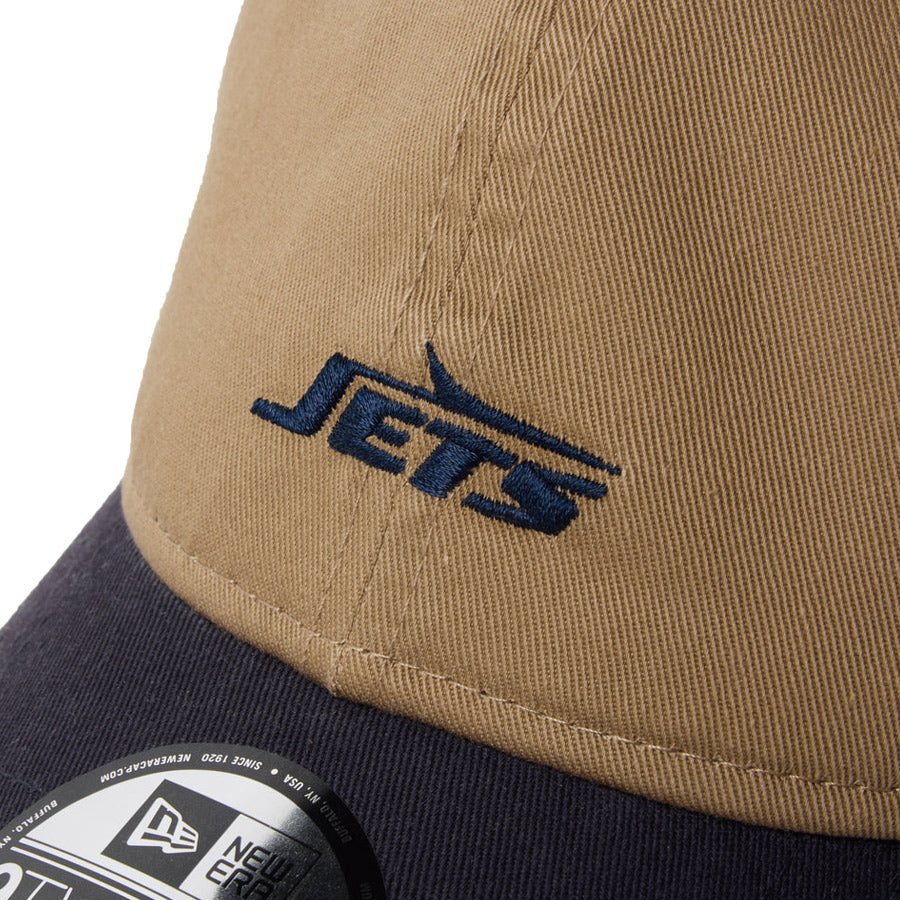 ニューエラ キャップ NEW ERA 9TWENTY NFL Mini Logo ミニロゴ ニューヨーク ジェッツ カーキ/ネイビー 14745061 フロントロゴ