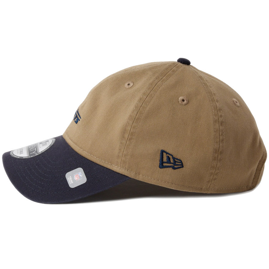 ニューエラ キャップ NEW ERA 9TWENTY NFL Mini Logo ミニロゴ ニューヨーク ジェッツ カーキ/ネイビー 14745061 左サイド