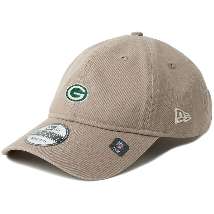 ニューエラ キャップ NEW ERA 9TWENTY NFL Mini Logo ミニロゴ グリーンベイ パッカーズ アッシュブラウン 14745096 右斜め