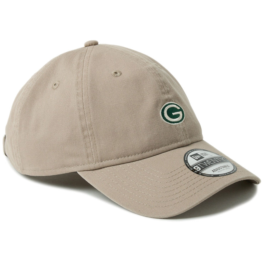 ニューエラ キャップ NEW ERA 9TWENTY NFL Mini Logo ミニロゴ グリーンベイ パッカーズ アッシュブラウン 14745096 左斜め