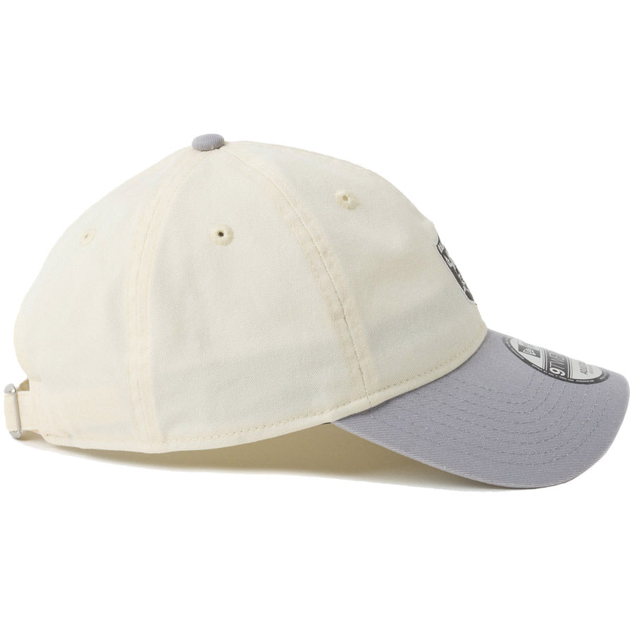 ニューエラ キャップ NEW ERA 9TWENTY NFL Mini Logo ミニロゴ ラスベガス レイダース クロームホワイト/グレー 14745095 右サイド