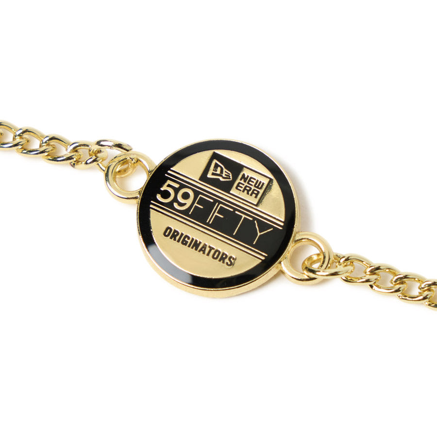 ニューエラ NEW ERA キャップアクセサリー チェーン ピンズ PINS 59FIFTY バイザーステッカー ゴールド ブラック アップ